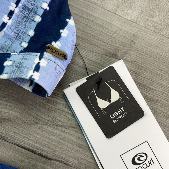 ☀️RIP CURL☀️ NOMAD STRIPE FIXED TRI CLS SURF ECO CHEEKY PANT BIKINI SET - Picture 10 of 14